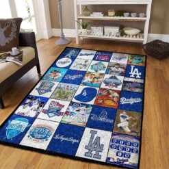 Los Angeles Dodgers Living Room Area Rug