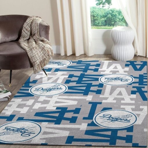 Los Angeles Dodgers Living Room Area Rug