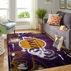 Los Angeles Lakers Living Room Area Rug