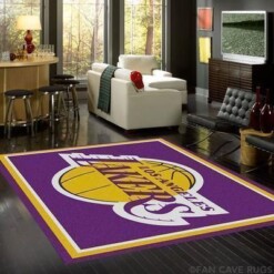 Los Angeles Lakers Living Room Area Rug