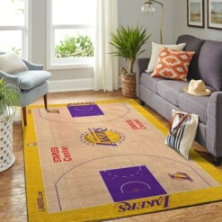 Los Angeles Lakers Living Room Area Rug