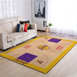 Los Angeles Lakers Living Room Area Rug