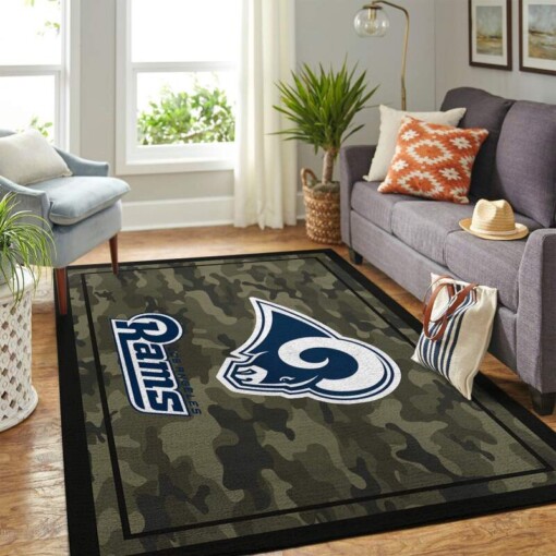 Los Angeles Rams Living Room Area Rug