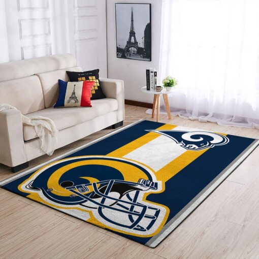 Los Angeles Rams Living Room Area Rug