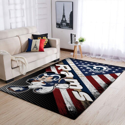 Los Angeles Rams Living Room Area Rug