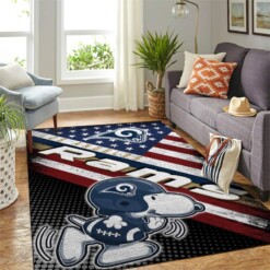 Los Angeles Rams Living Room Area Rug