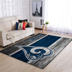 Los Angeles Rams Living Room Area Rug