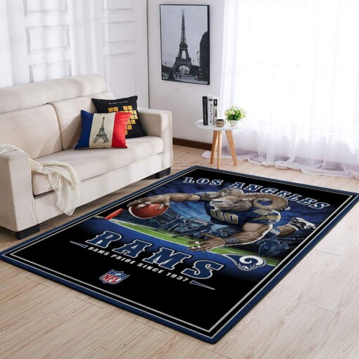 Los Angeles Rams Living Room Area Rug