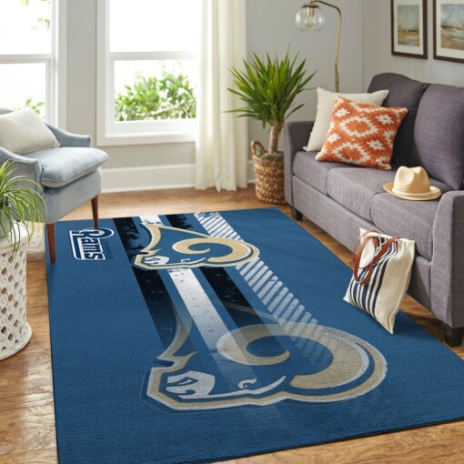 Los Angeles Rams Living Room Area Rug