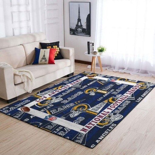 Los Angeles Rams Living Room Area Rug