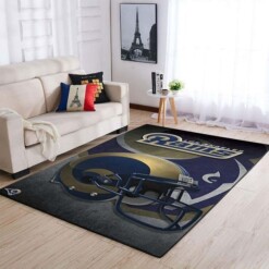 Los Angeles Rams Living Room Area Rug