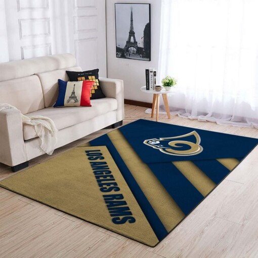 Los Angeles Rams Living Room Area Rug