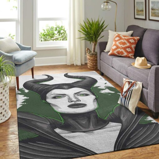 Maleficent Angela Jolie Living Room Area Rug