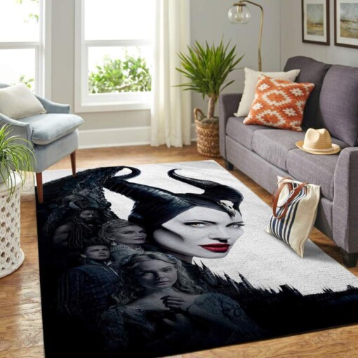 Maleficent Angela Jolie Living Room Area Rug