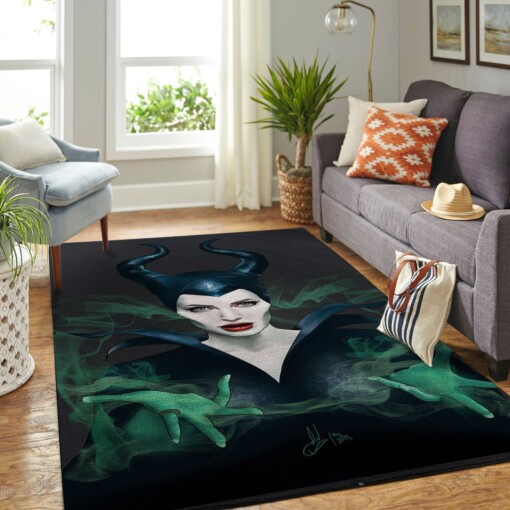 Maleficent Angela Jolie Living Room Area Rug