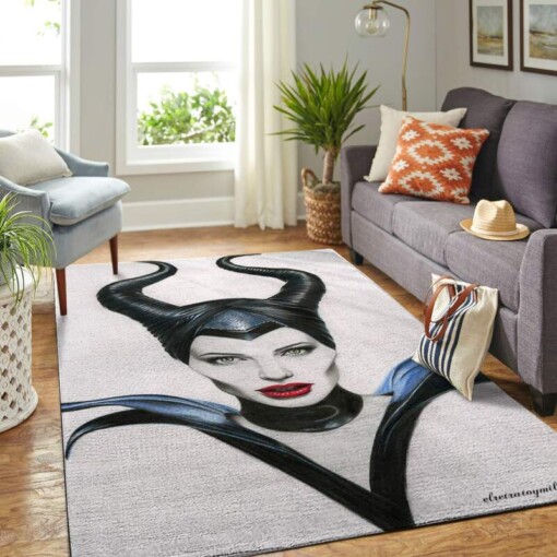 Maleficent Angela Jolie Living Room Area Rug