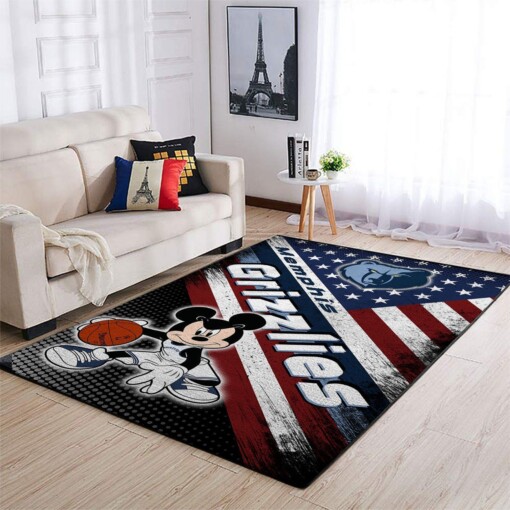 Memphis Grizzlies Living Room Area Rug