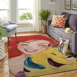 Mermaid Arial Princess Living Room Area Rug