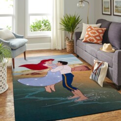 Mermaid Arial Princess Living Room Area Rug