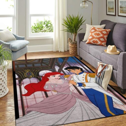 Mermaid Arial Princess Living Room Area Rug