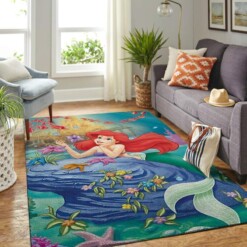 Mermaid Arial Princess Living Room Area Rug