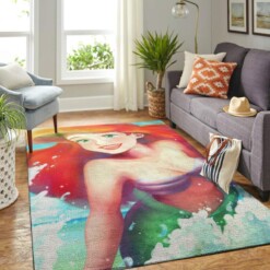 Mermaid Arial Princess Living Room Area Rug