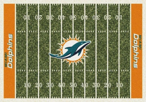 Miami Dolphins Living Room Area Rug