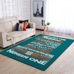 Miami Dolphins Living Room Area Rug