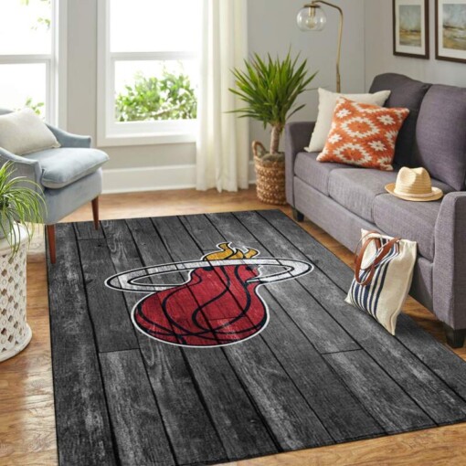 Miami Heat Living Room Area Rug