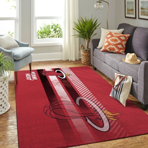 Miami Heat Living Room Area Rug