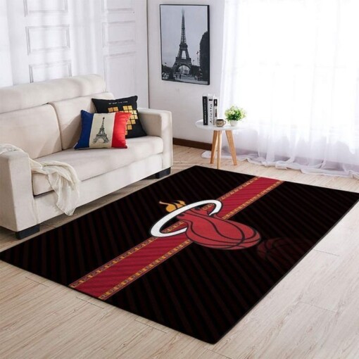 Miami Heat Living Room Area Rug