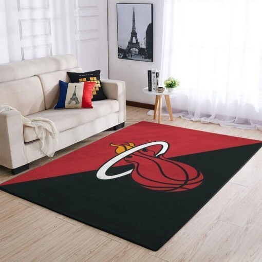 Miami Heat Living Room Area Rug