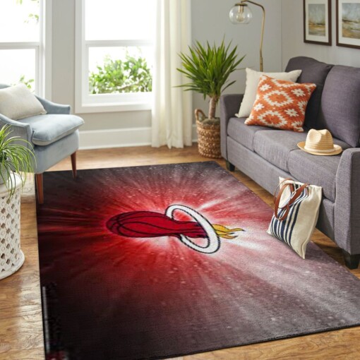 Miami Heat Living Room Area Rug