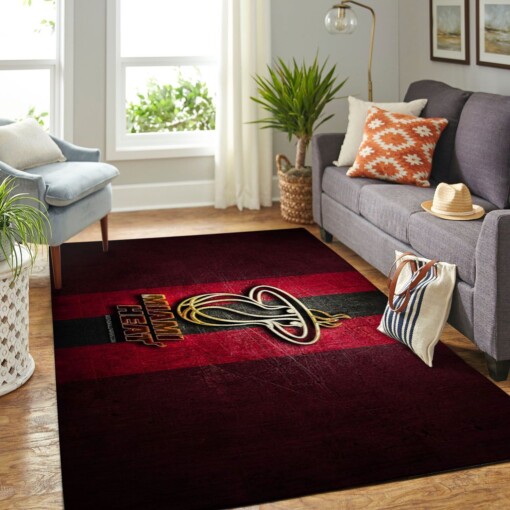 Miami Heat Living Room Area Rug