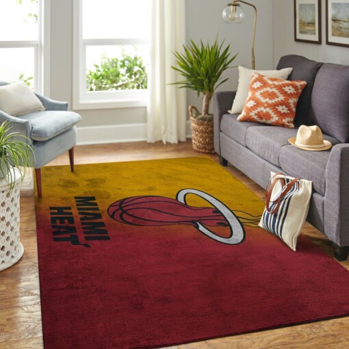 Miami Heat Living Room Area Rug