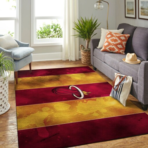 Miami Heat Living Room Area Rug