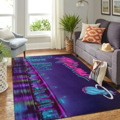 Miami Heat Living Room Area Rug