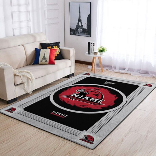 Miami Redhawks Living Room Area Rug