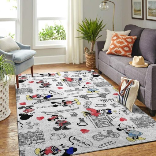 Mickey Mouse Living Room Area Rug