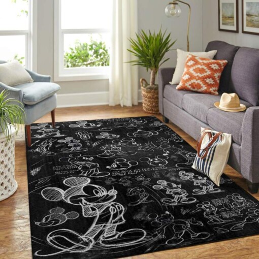 Mickey Mouse Living Room Area Rug