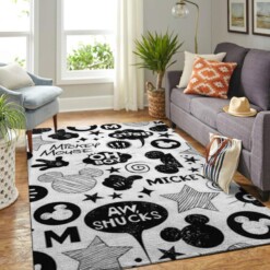 Mickey Mouse Living Room Area Rug