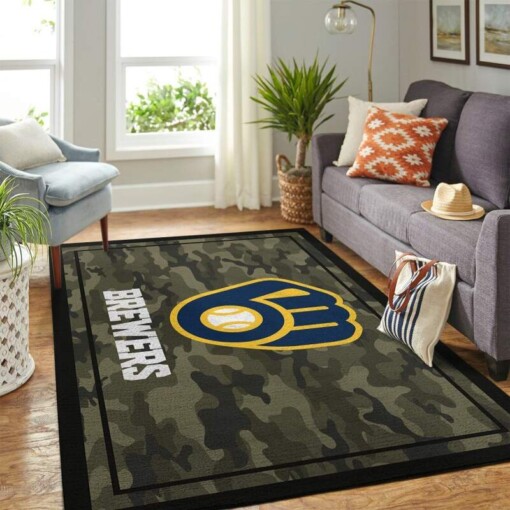 Milwaukee Brewers Living Room Area Rug