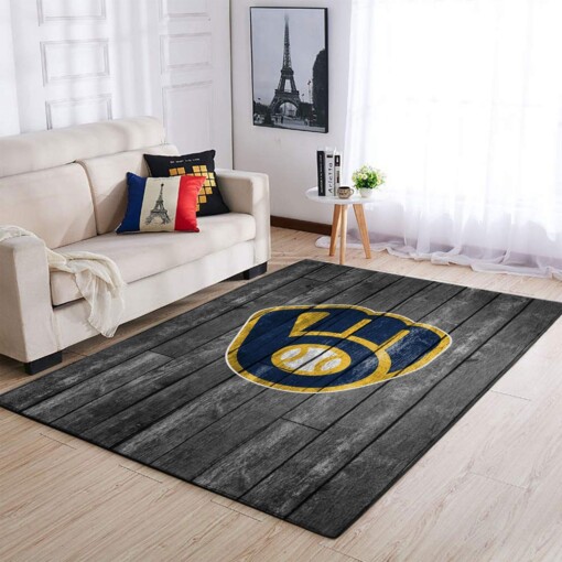 Milwaukee Brewers Living Room Area Rug