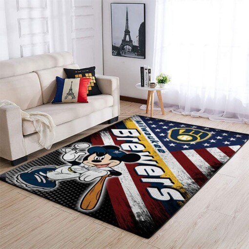 Milwaukee Brewers Living Room Area Rug