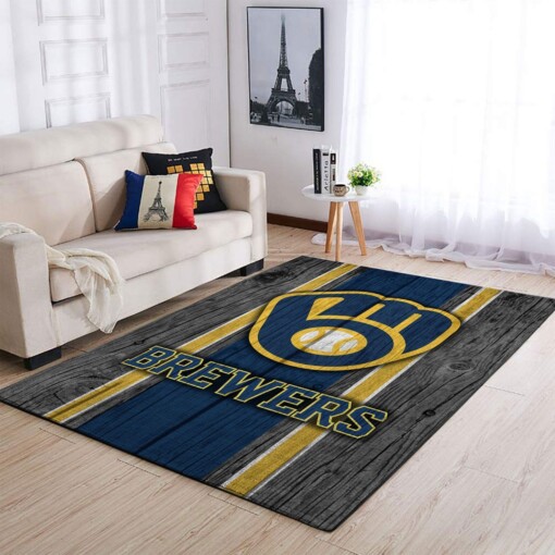 Milwaukee Brewers Living Room Area Rug