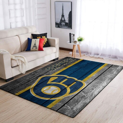 Milwaukee Brewers Living Room Area Rug