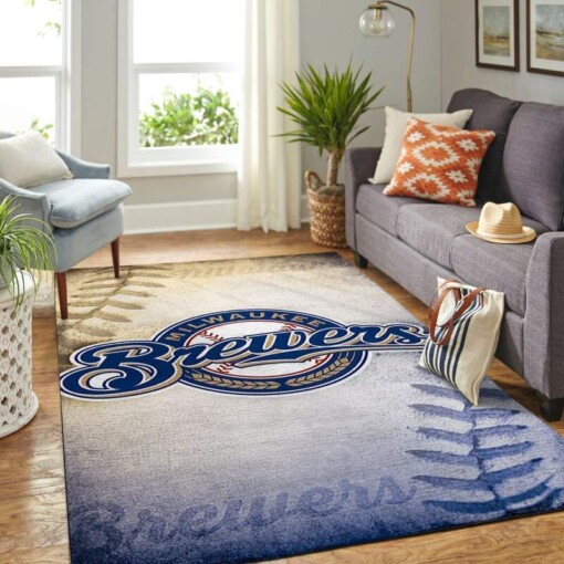 Milwaukee Brewers Living Room Area Rug