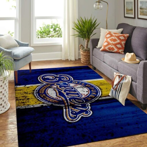 Milwaukee Brewers Living Room Area Rug