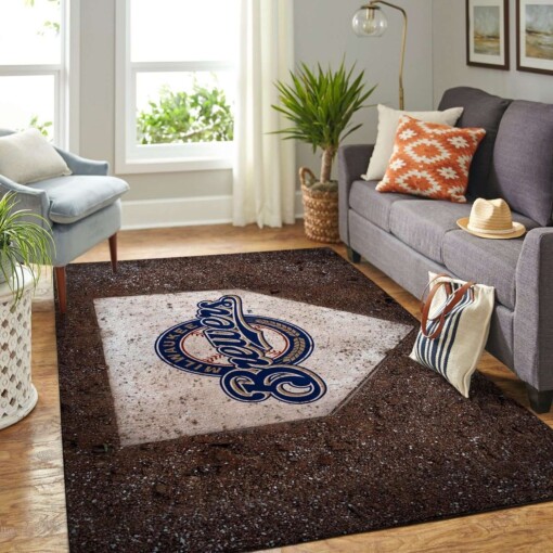 Milwaukee Brewers Living Room Area Rug