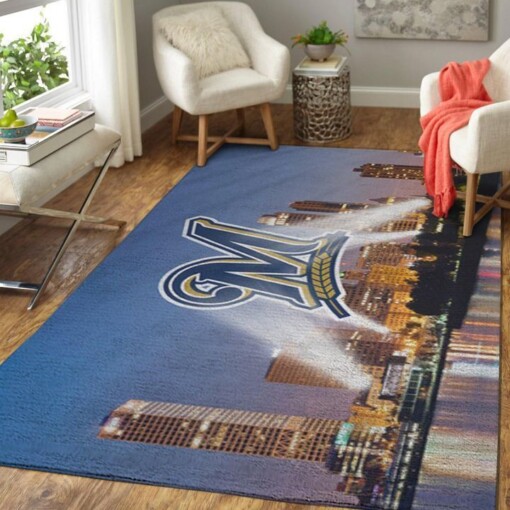 Milwaukee Brewers Living Room Area Rug